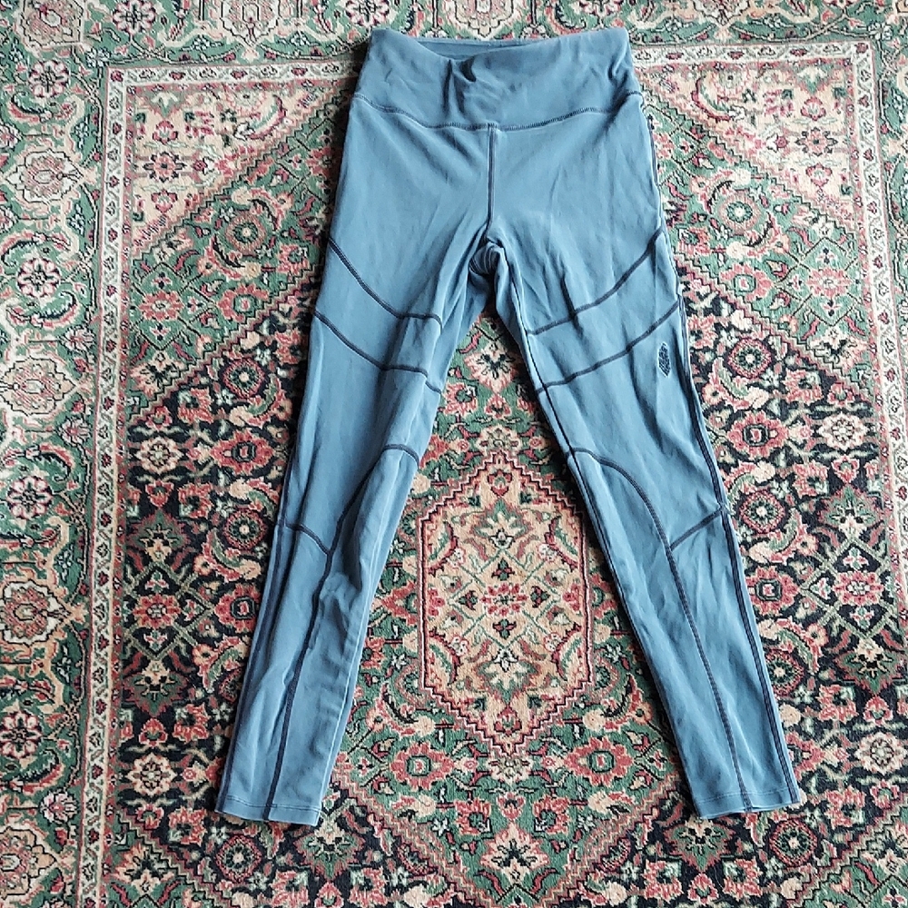FP Movement Blue High-Waisted Leggings Small